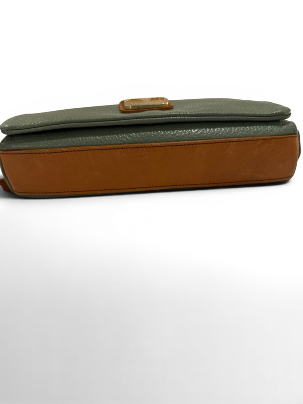 Valentina Green Pebble Leather Crossbody - Picture 6 of 16